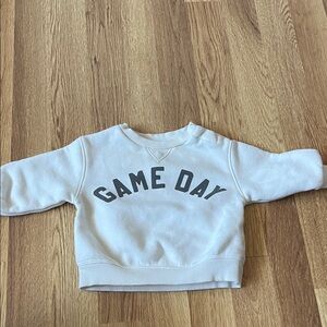White 'Game Day' Sweatshirt